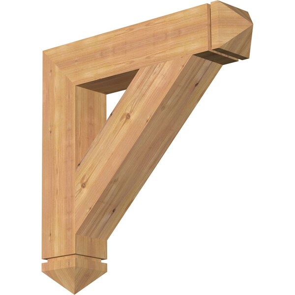 Ekena Millwork Traditional Arts & Crafts Smooth Bracket, Western Red Cedar, 5 1/2"W x 30"D x 30"H BKT06X30X30TRA03SWR - main